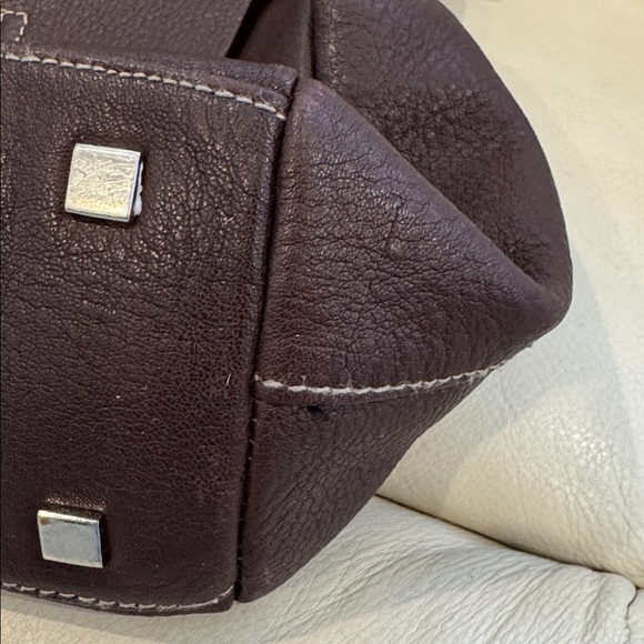 Etienne Aigner rich brown leather tote. Perfect for work. EUC. - Picture 12 of 14